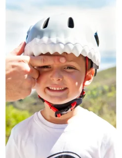 Kask rowerowy Crazy Safety 3D Shark LED