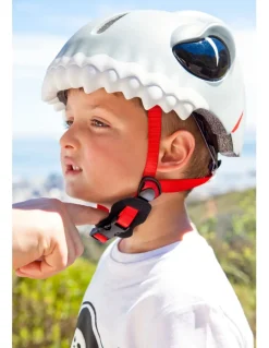 Kask rowerowy Crazy Safety 3D Shark LED