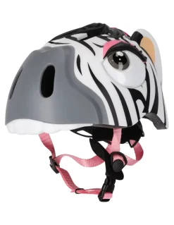 Kask rowerowy Crazy Safety Zebra LED