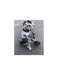 Kask rowerowy Crazy Safety Zebra LED