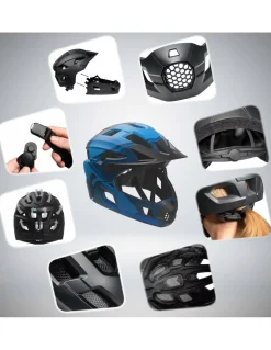 Kask Rowerowy Crazy Safety Fullface 2w1 MTB/BMX