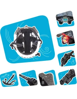 Kask rowerowy Crazy Safety Dragon LED