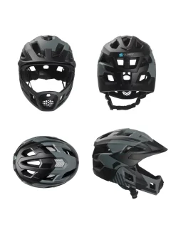 Kask Rowerowy Crazy Safety Fullface 2w1 MTB/BMX