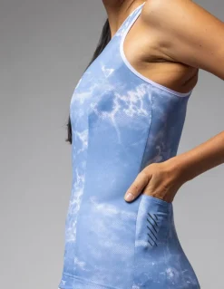 Koszulka rowerowa damska Alé Cycling Solid Marble Tank Top