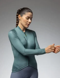 Koszulka rowerowa damska Alé Cycling Solid Color Block 2.0 LS