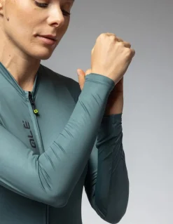 Koszulka rowerowa damska Alé Cycling Solid Color Block 2.0 LS