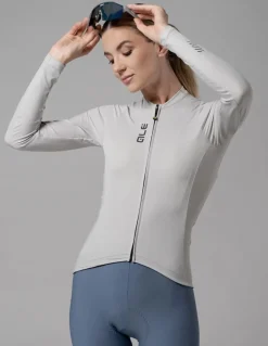 Koszulka rowerowa damska Alé Cycling Solid Color Block 2.0 LS