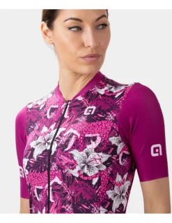 Koszulka rowerowa damska Alé Cycling PR-E Hibiscus