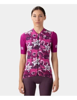 Koszulka rowerowa damska Alé Cycling PR-E Hibiscus