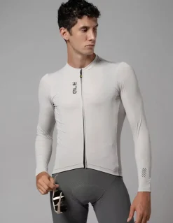 Koszulka rowerowa męska Alé Cycling Solid Color Block LS