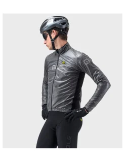 Kurtka rowerowa męska Alé Cycling Klimatik Guscio Black Reflective