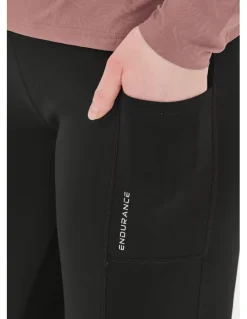 Legginsy do biegania damskie Endurance Strong Windblock