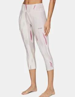 Legginsy termoaktywne 3/4 damskie Lé Bent Heavyweight Grid Fleece Merino