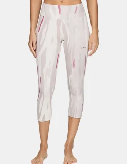 Legginsy termoaktywne 3/4 damskie Lé Bent Heavyweight Grid Fleece Merino