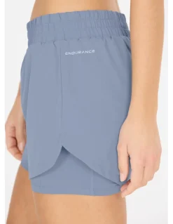 Spodenki do biegania damskie Endurance Yarol 2w1